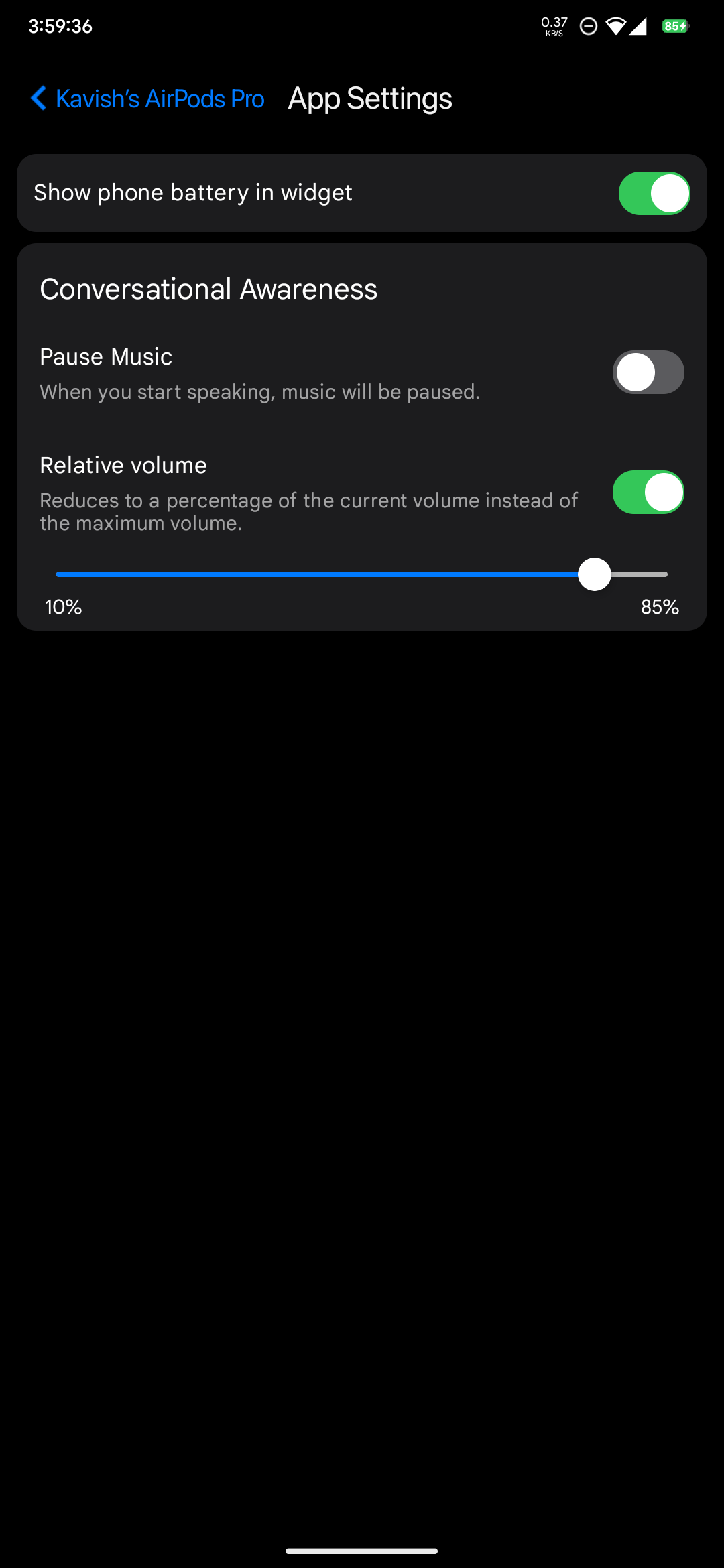 Customizations
