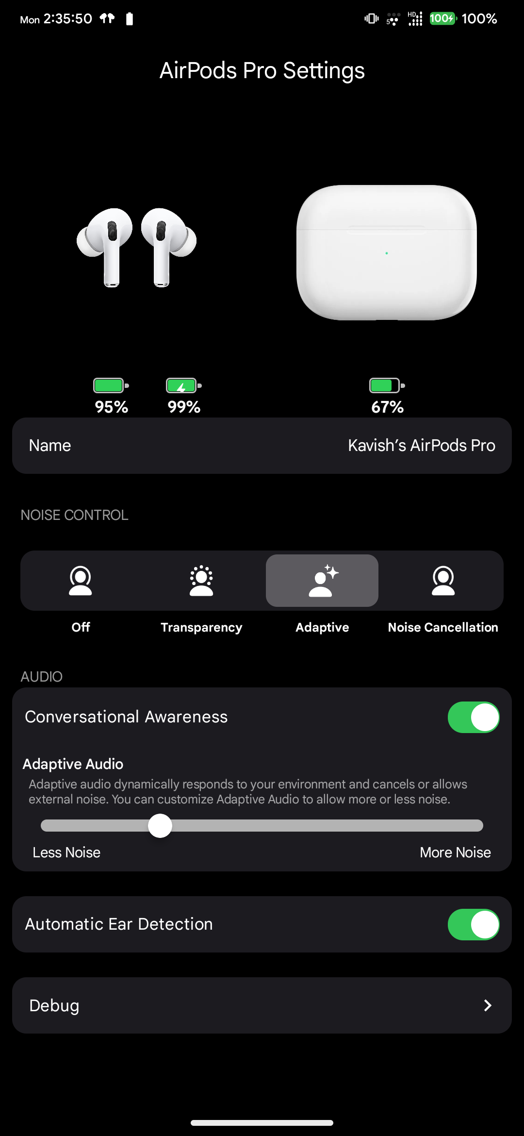 AirPods Settings