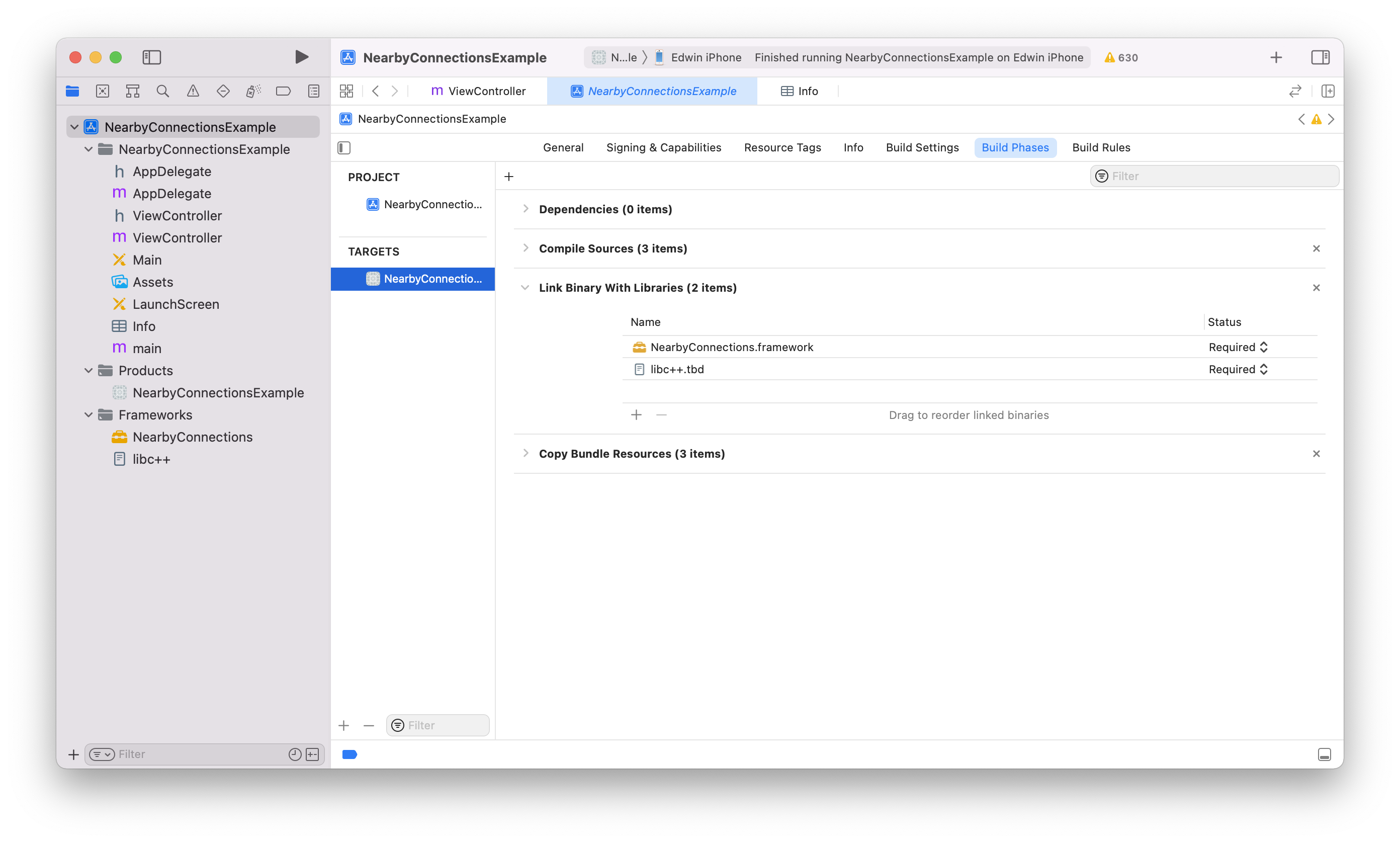 Import framework in Xcode